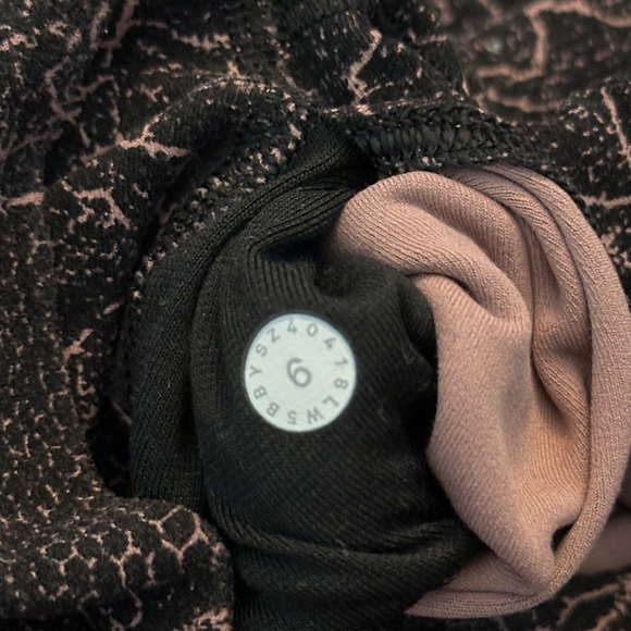 Lululemon Align Pant Full Length 28” Lacescape Spanish Rose Black - Picture 6 of 6